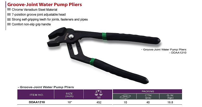 Groove-Joint Water Pump Pliers